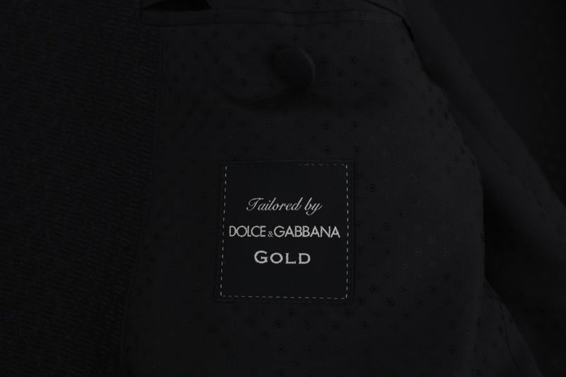 Black Jacquard GOLD Crown Slim Fit Suit