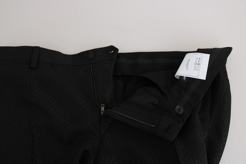 Black Jacquard GOLD Crown Slim Fit Suit