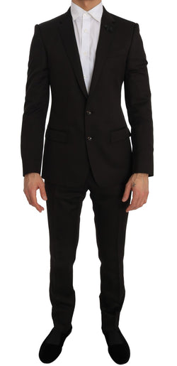 Blue Wool Two Button Slim Fit Suit