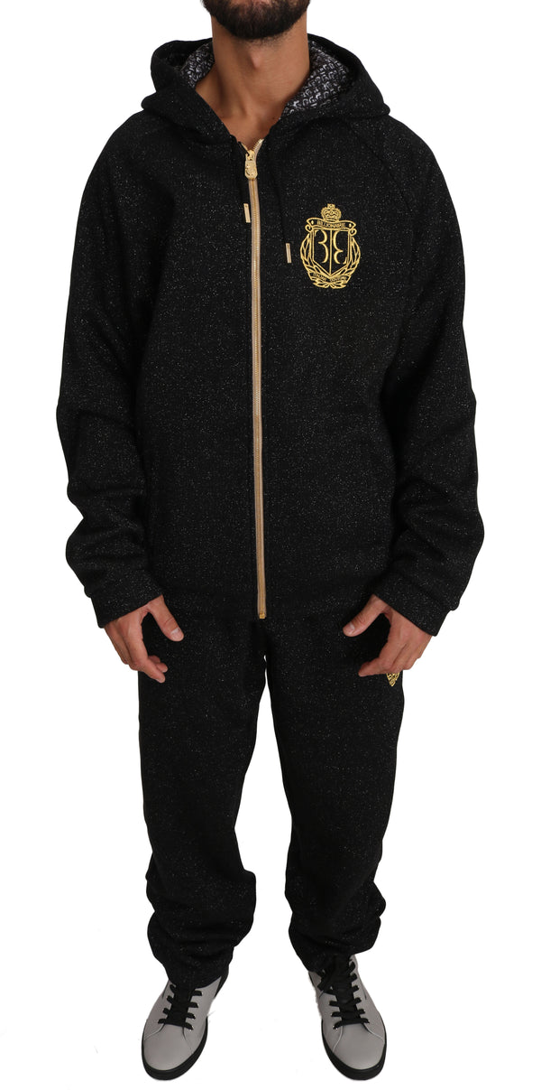 Black Cotton Sweater Pants  Tracksuit