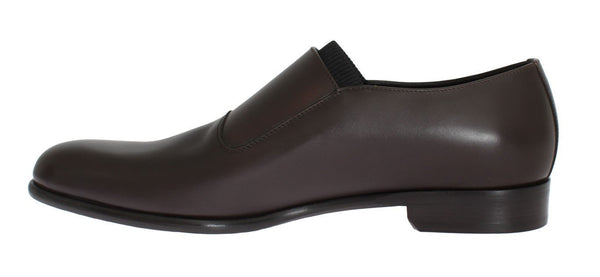 Brown Leather Loafers Shoes
