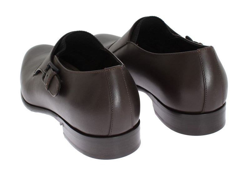 Brown Leather Loafers Shoes