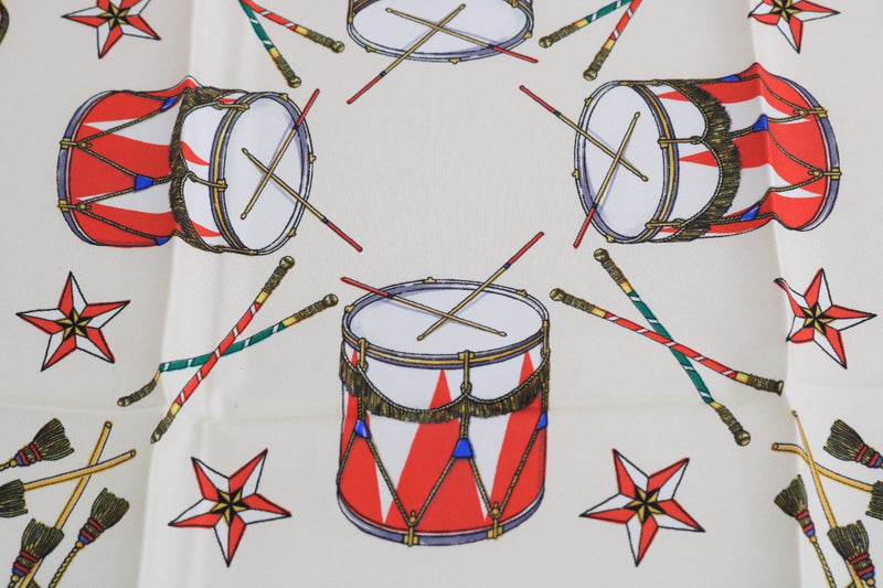Silk Multicolor Italian Drum Scarf