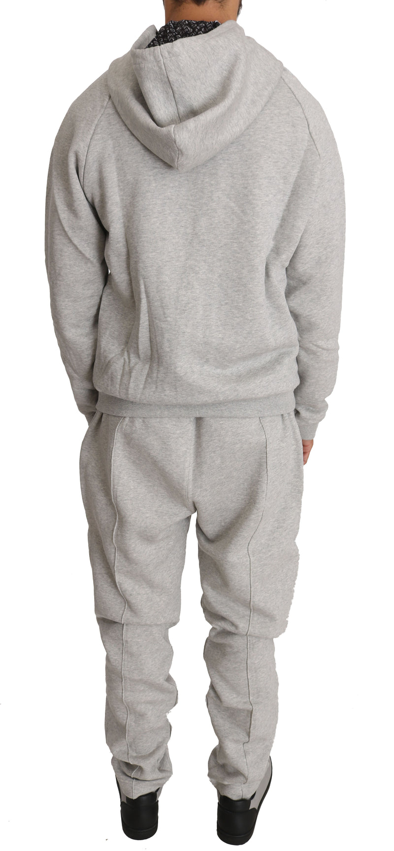 Gray Cotton Sweater Pants Tracksuit