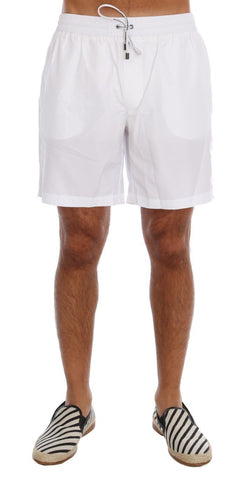 White Beachwear Shorts