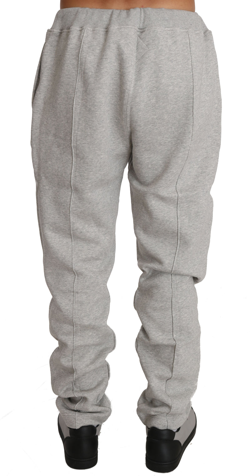 Gray Cotton Sweater Pants Tracksuit