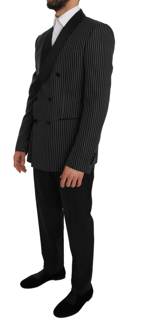 Black Double Breasted Slim Fit MARTINI