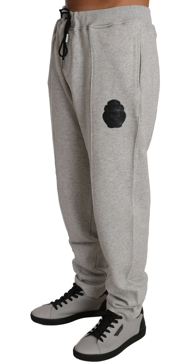 Gray Cotton Sweater Pants Tracksuit