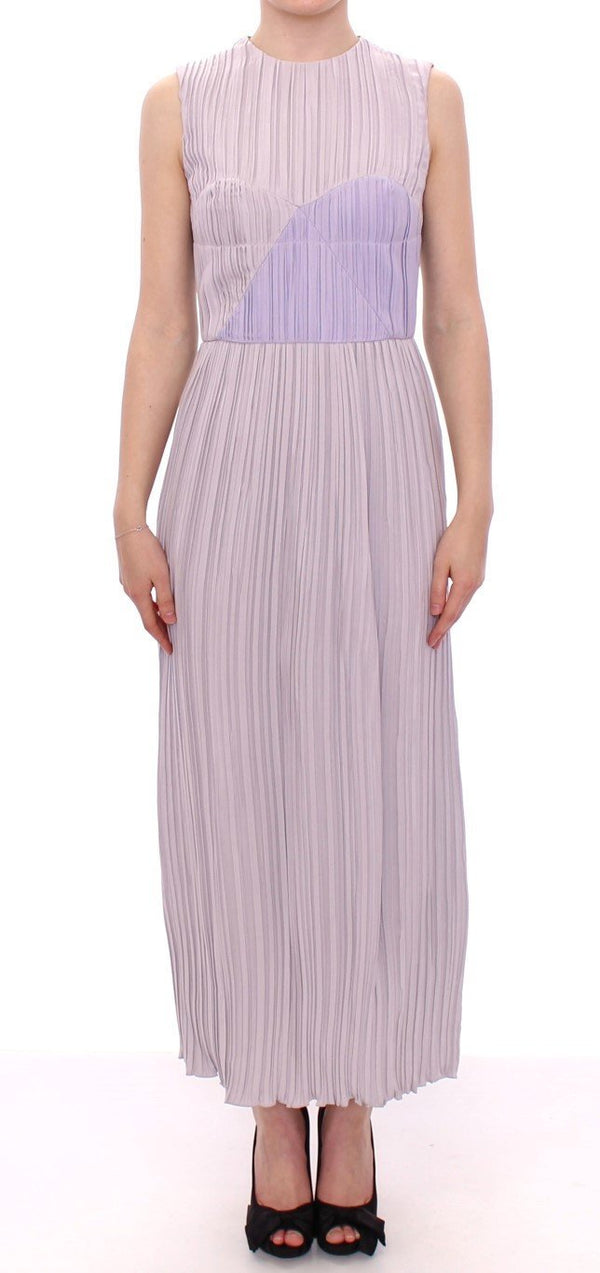 Black Lavender Gown Maxi Silk Long Dress