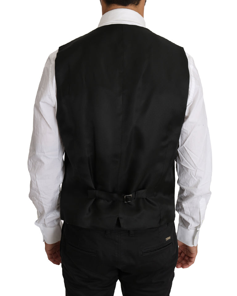 Blazer Vest 2 Piece Black Wool MARTINI