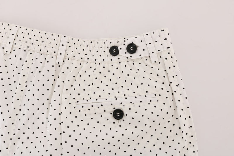 White Polka Dot Beachwear Shorts