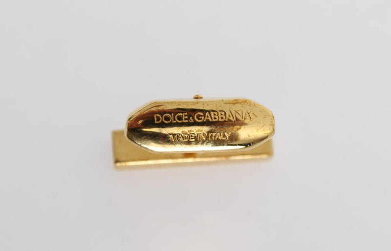 Gold Brass Logo Cufflinks
