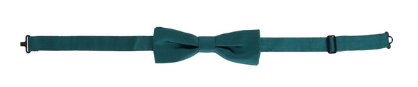 Blue Solid Silk Bowtie