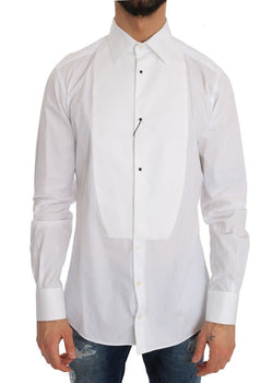 White Cotton Slim Fit Shirt