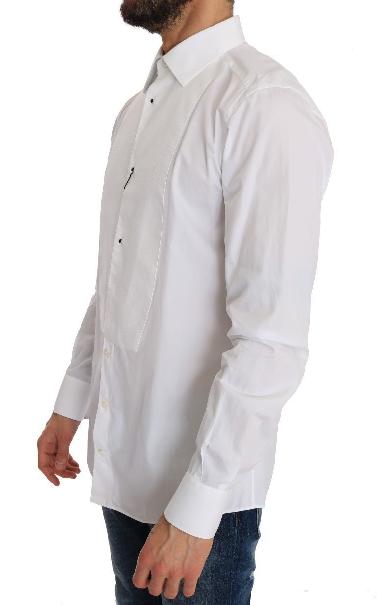 White Cotton Slim Fit Shirt