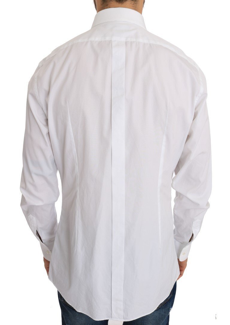 White Cotton Slim Fit Shirt