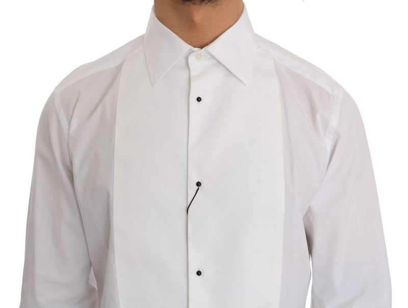 White Cotton Slim Fit Shirt