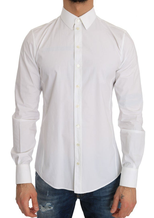 White Cotton SICILIA Slim Fit Shirt