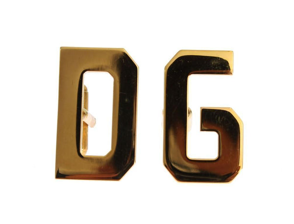 Gold Brass DG Logo Cufflinks