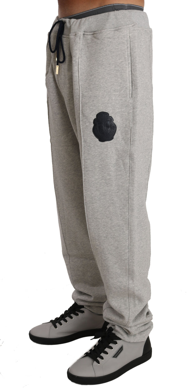 Gray Cotton Sweater Pants Tracksuit