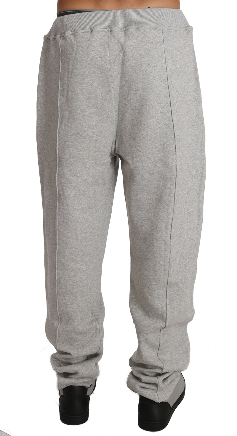 Gray Cotton Sweater Pants Tracksuit