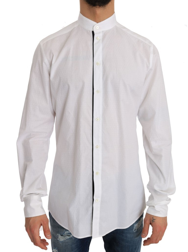 White Cotton GOLD Slim Fit Shirt