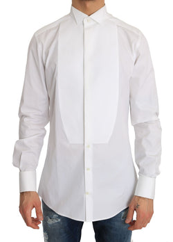 White Cotton Slim Fit Shirt