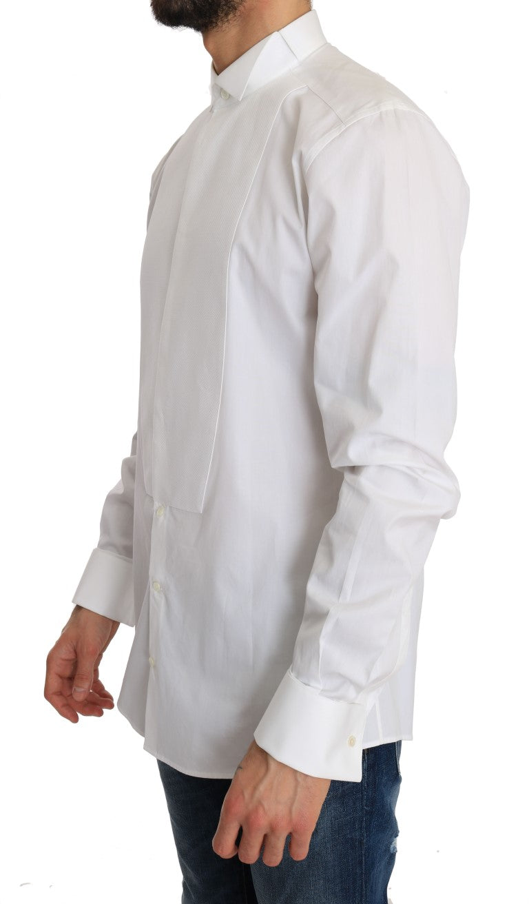 White Cotton Slim Fit Shirt