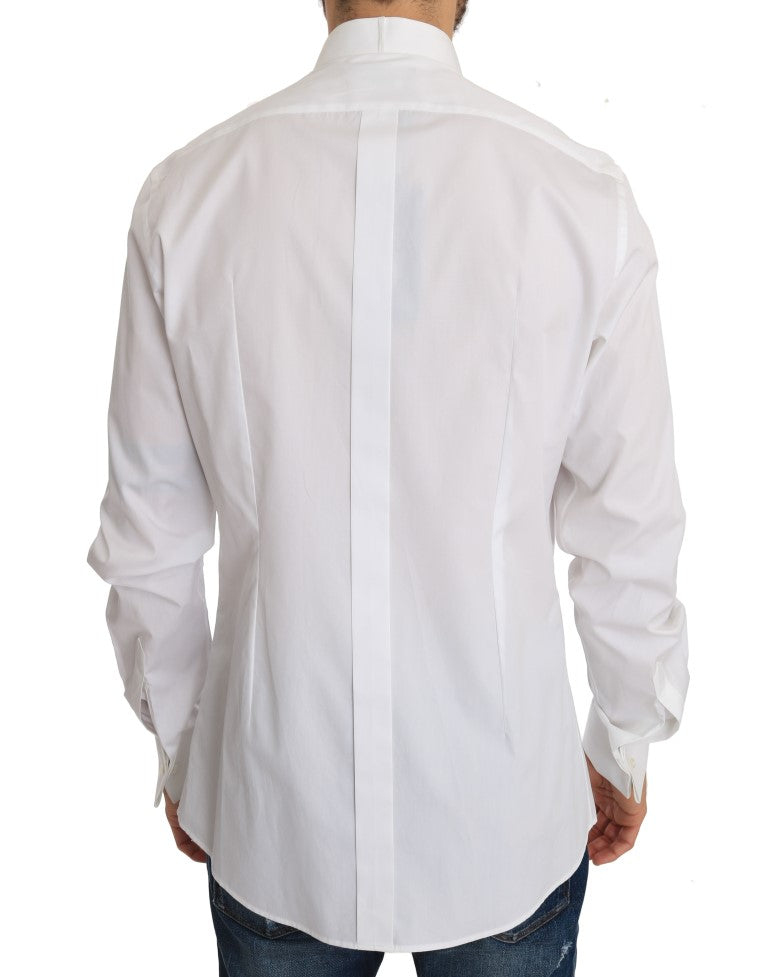 White Cotton Slim Fit Shirt