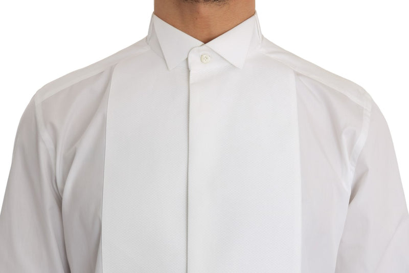 White Cotton Slim Fit Shirt