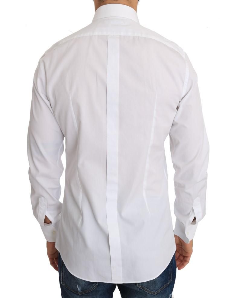 White Cotton GOLD Slim Fit Shirt