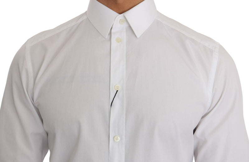 White Cotton GOLD Slim Fit Shirt