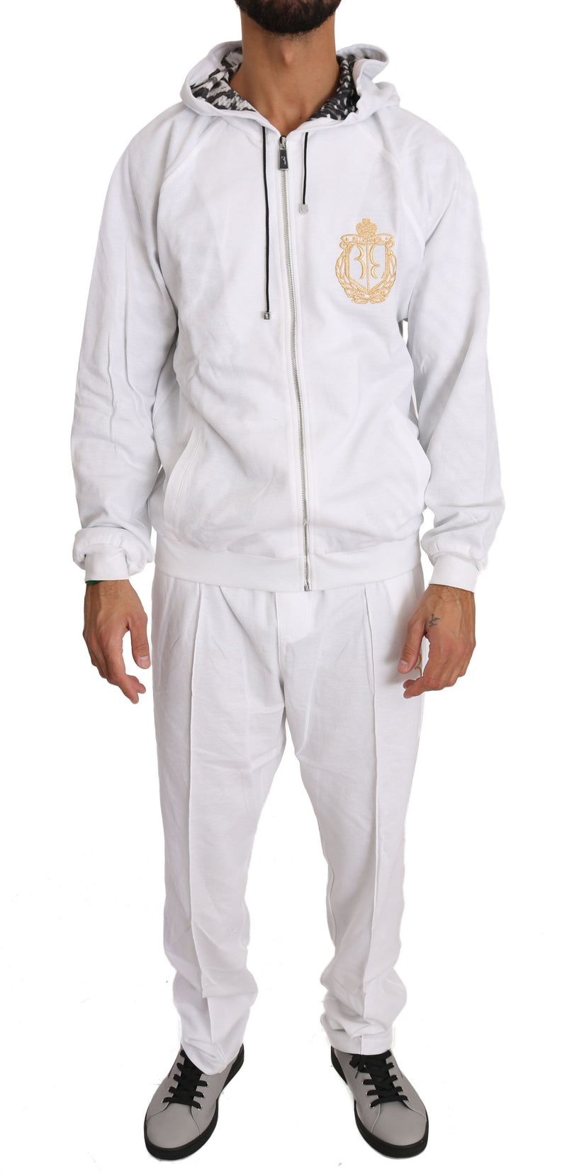 White Cotton Sweater Pants  Tracksuit