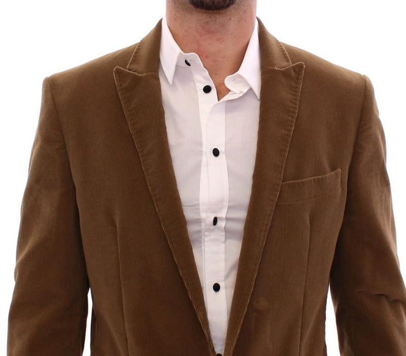 Brown manchester cotton blazer