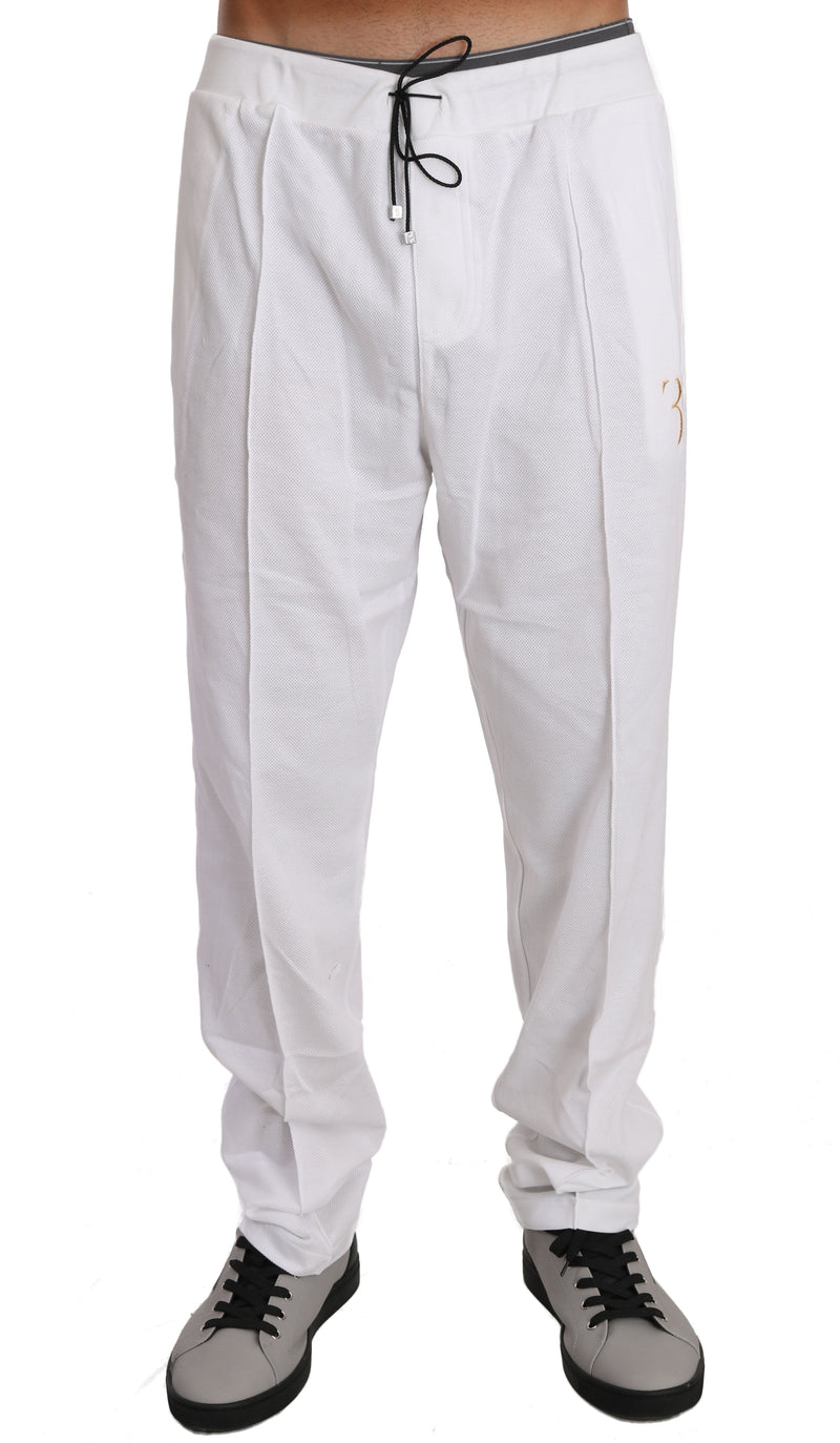 White Cotton Sweater Pants  Tracksuit