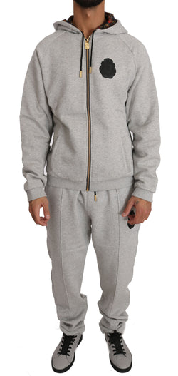 Gray Cotton Sweater Pants Tracksuit