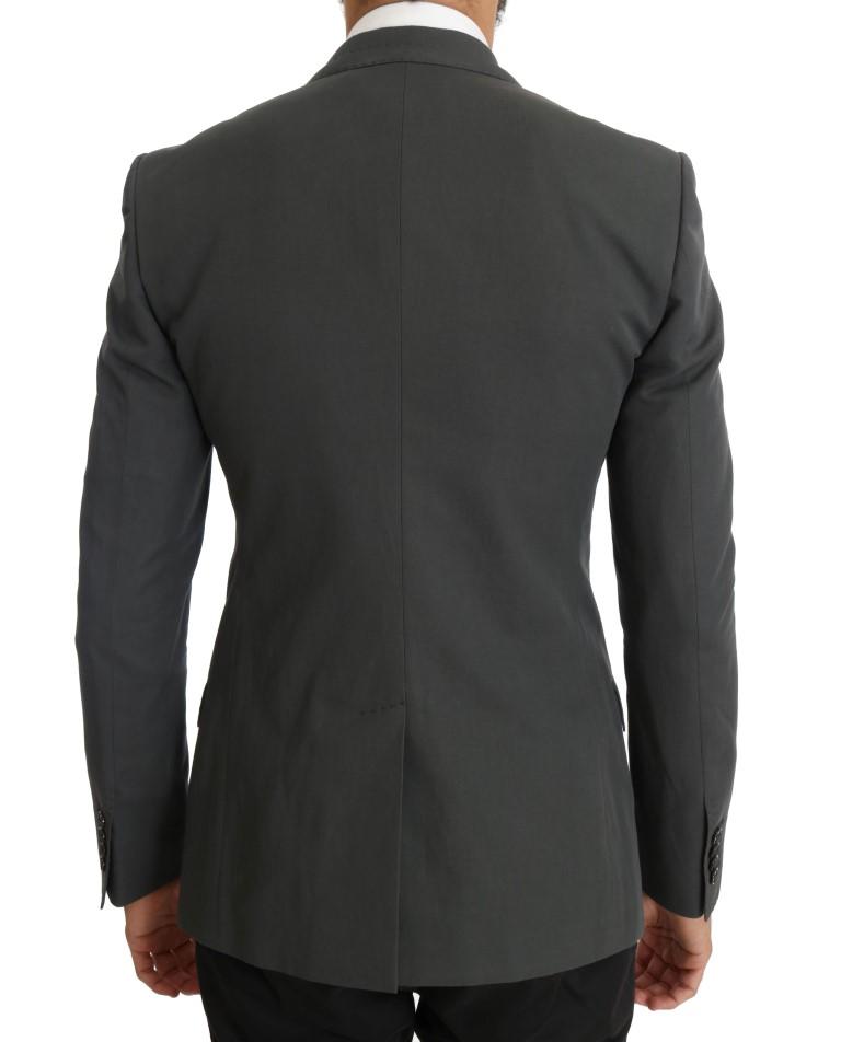 Gray Cotton Linen Royal Bee Blazer