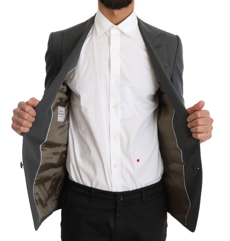 Gray Cotton Linen Royal Bee Blazer