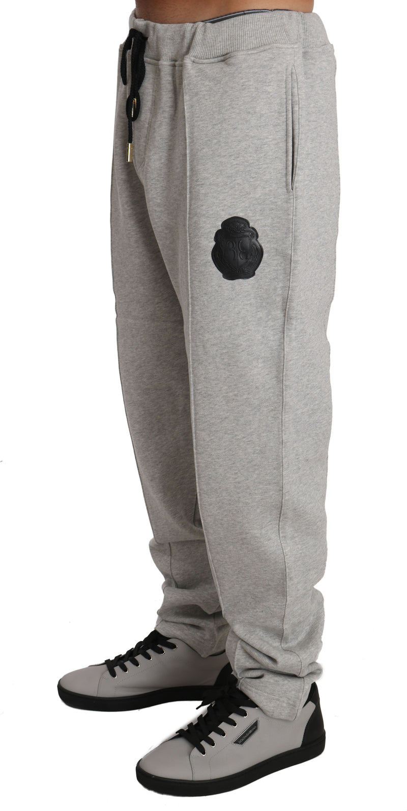 Gray Cotton Sweater Pants Tracksuit