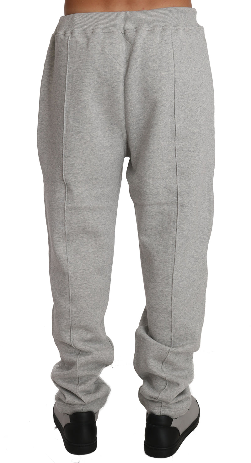 Gray Cotton Sweater Pants Tracksuit