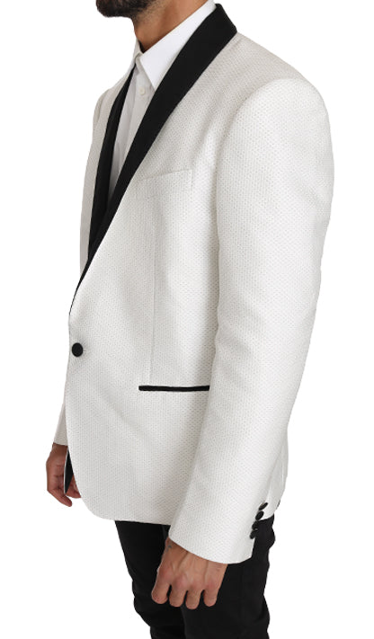 White Pattern MARTINI Blazer Jacket