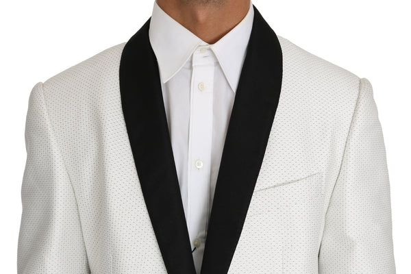 White Pattern MARTINI Blazer Jacket