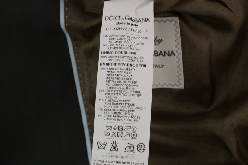 Gray Cotton Linen Royal Bee Blazer