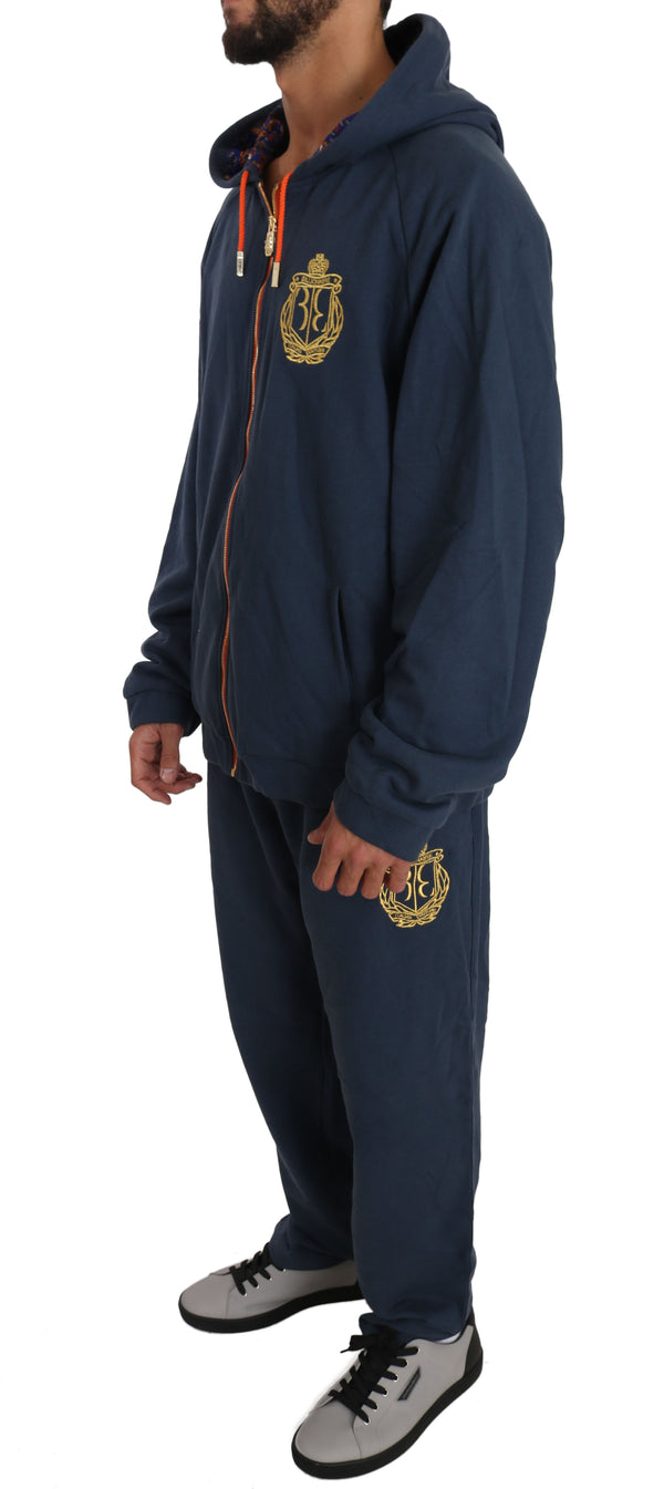 Blue Cotton Sweater Pants Tracksuit