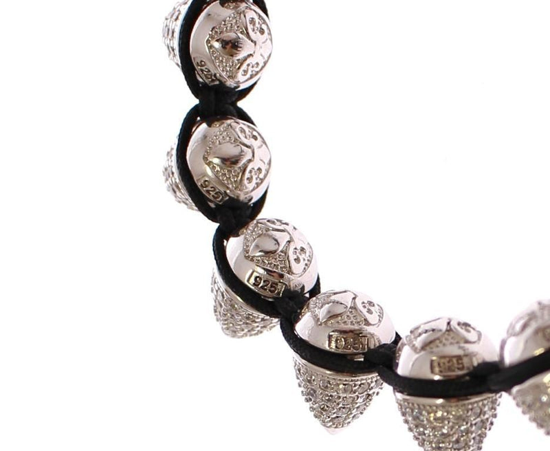 Clear CZ Cone 925 Silver Bracelet