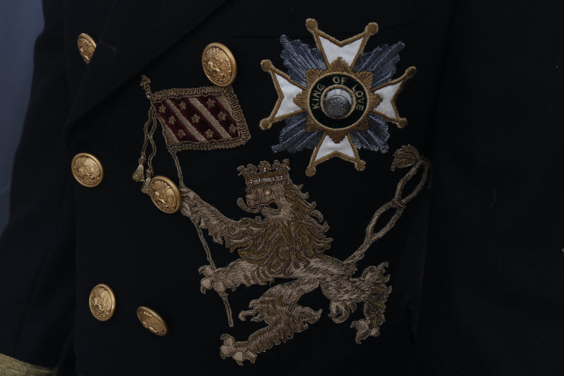 Black Wool Gold Crown Royal Order Tailcoat