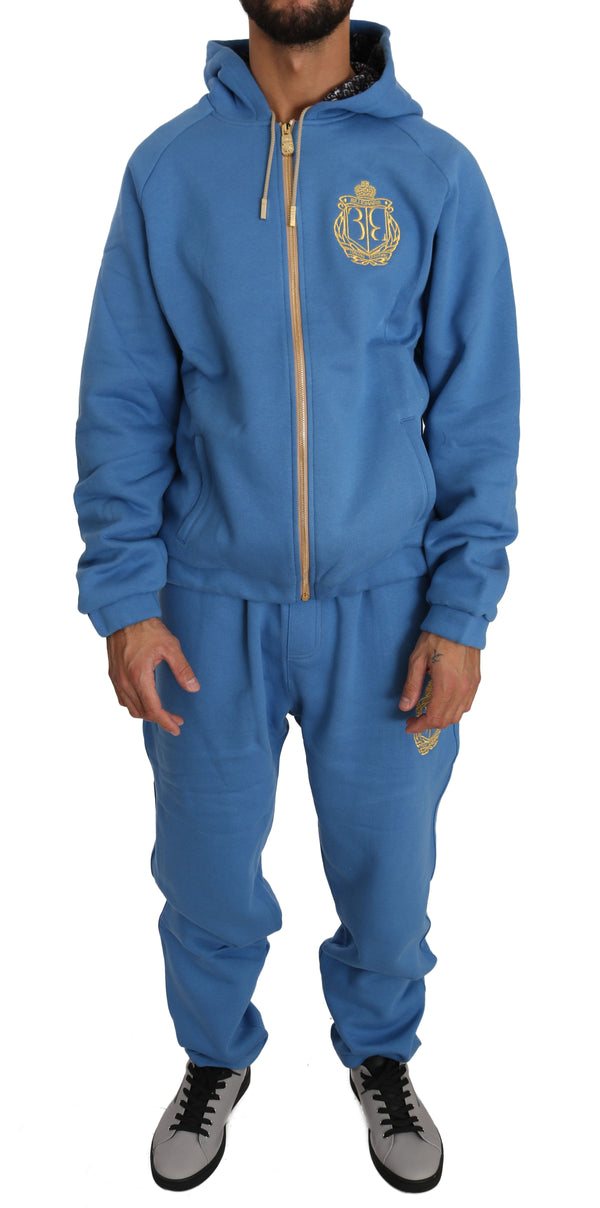 Blue Cotton Sweater Pants Tracksuit