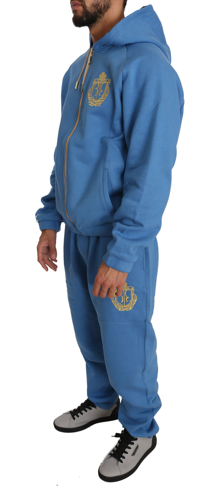 Blue Cotton Sweater Pants Tracksuit