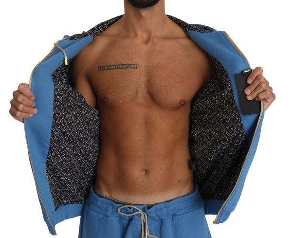 Blue Cotton Sweater Pants Tracksuit