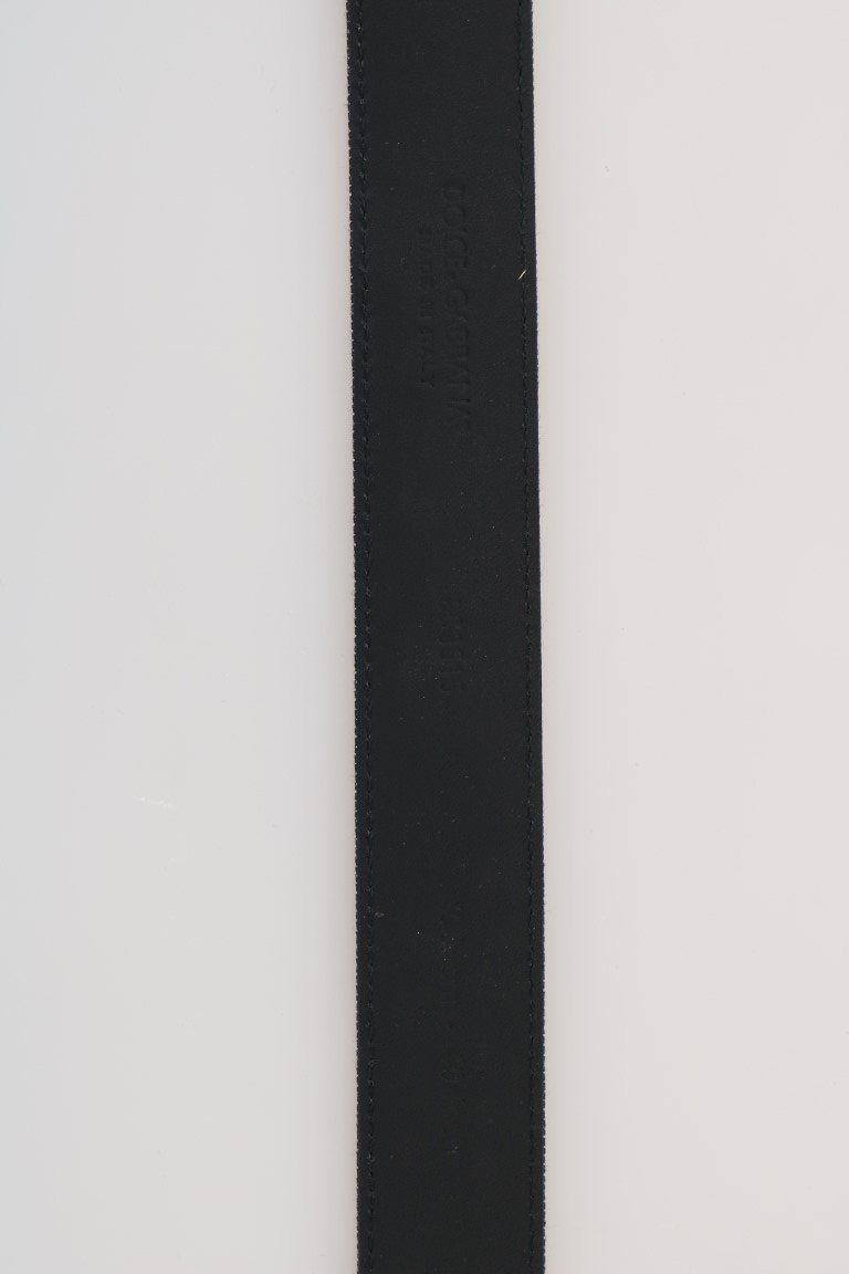 Blue Denim Leather Belt